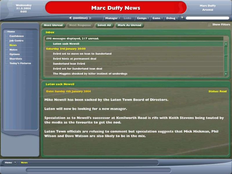 Football Manager 2005 - screenshot 7