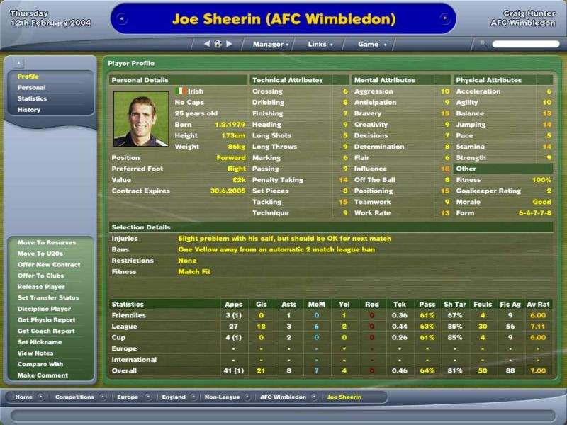 Football Manager 2005 - screenshot 3