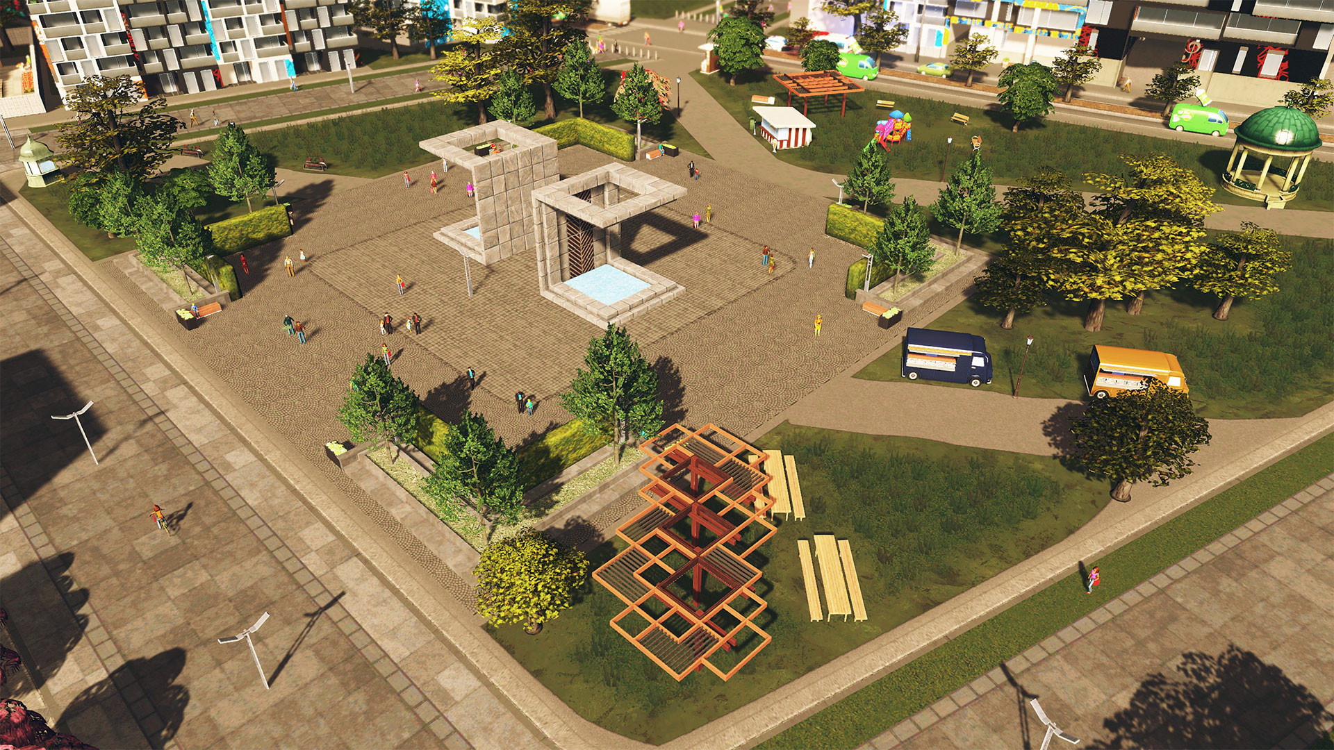 Cities: Skylines - Plazas & Promenades - screenshot 2