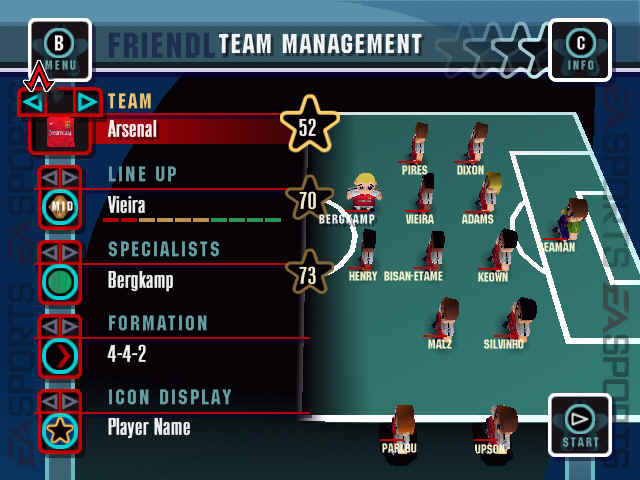 F.A. Premier League Stars 2001 - screenshot 7