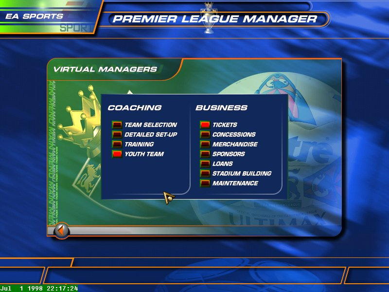 F.A. Premier League Football Manager 99 - screenshot 16