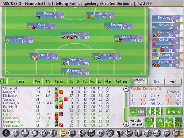 Anstoss 3 - Der Fussballmanager - screenshot 19