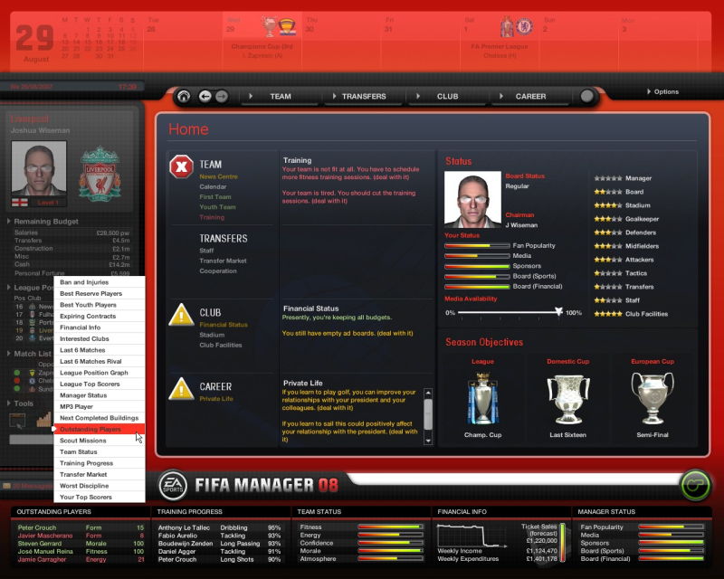 FIFA Manager 08 - screenshot 11