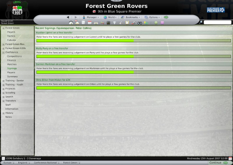 Football Manager 2008 - screenshot 17