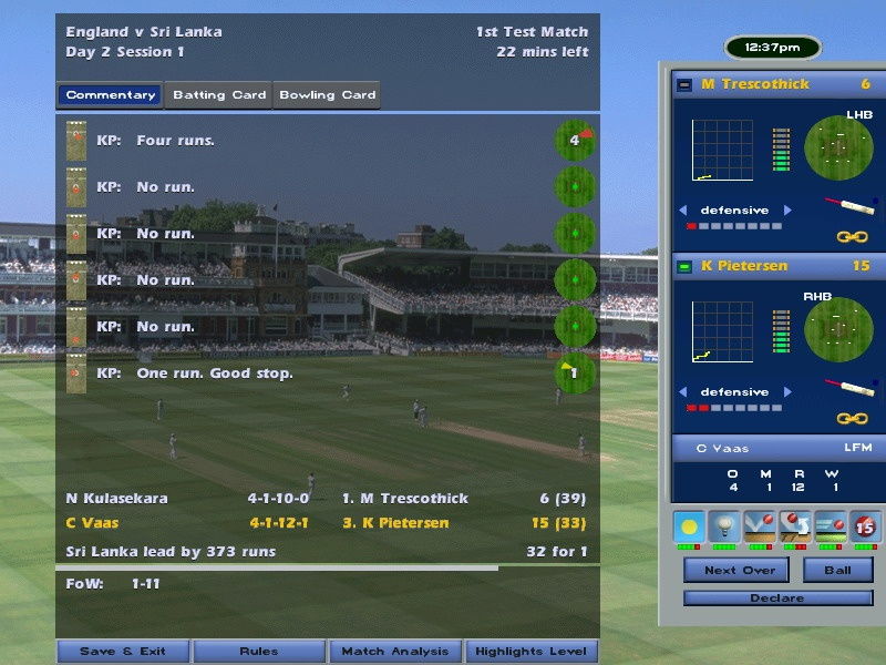 International Cricket Captain 2006 - screenshot 4