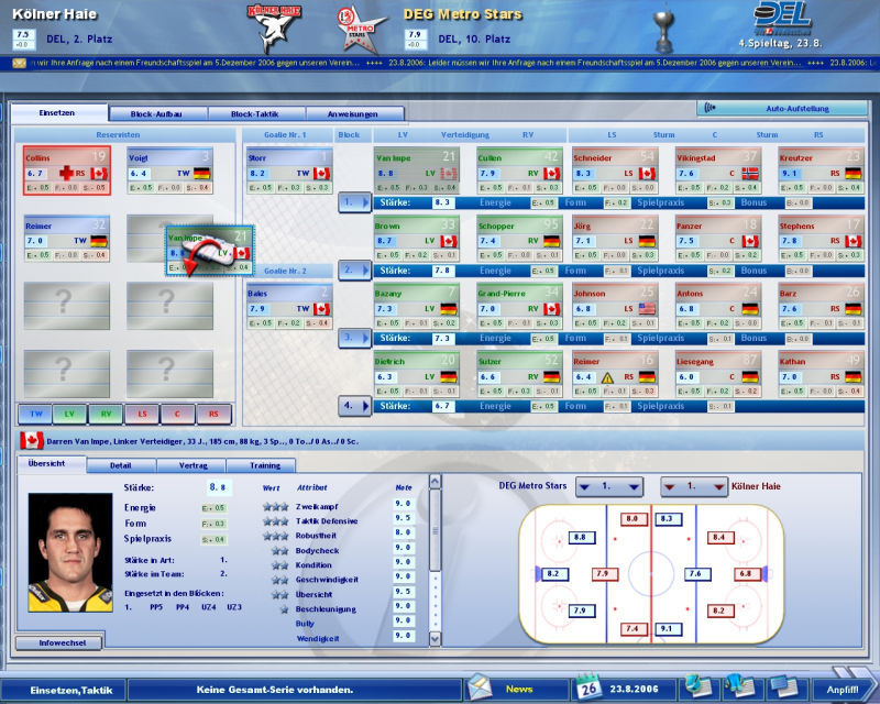 Heimspiel - Eishockeymanager 2007 - screenshot 12
