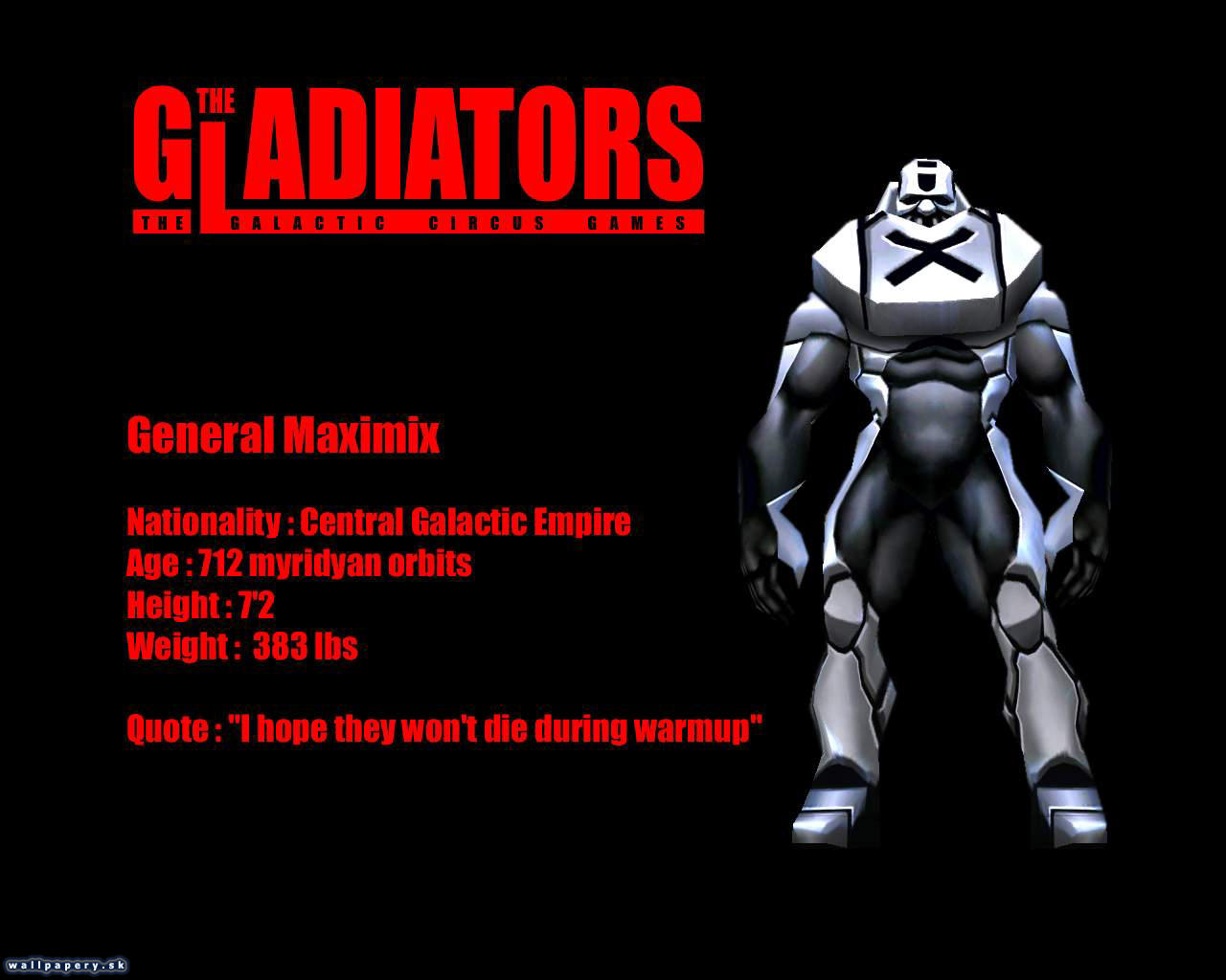 The Gladiators: The Galactic Circus Games - wallpaper 2