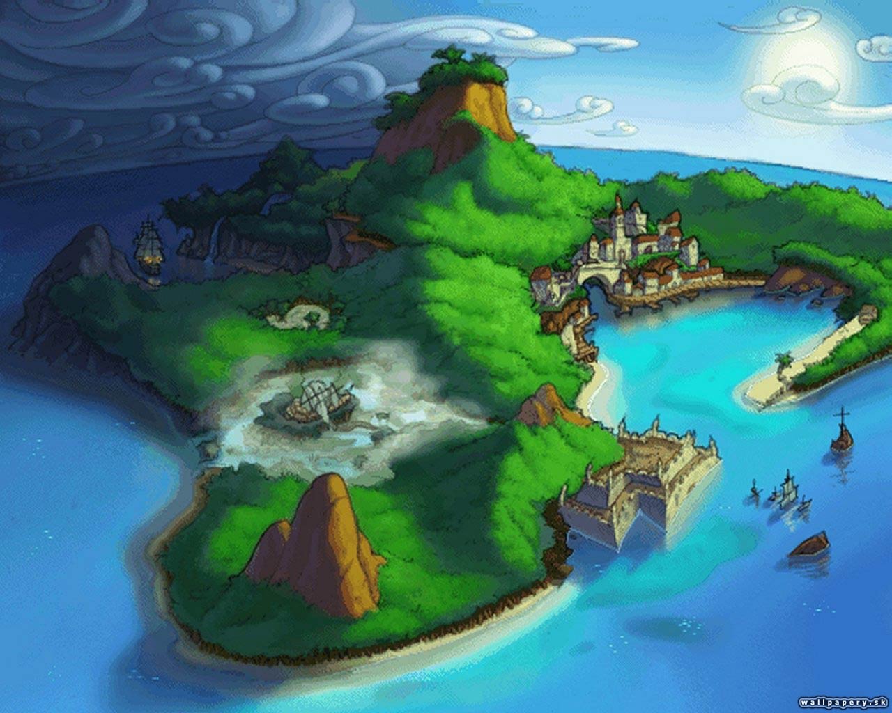 Заколдованный остров. The Curse of Monkey Island. Игры Monkey Island. Сказочный остров. Игра остров.