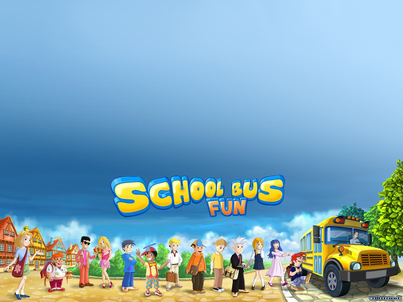 School Bus Fun - wallpaper 1